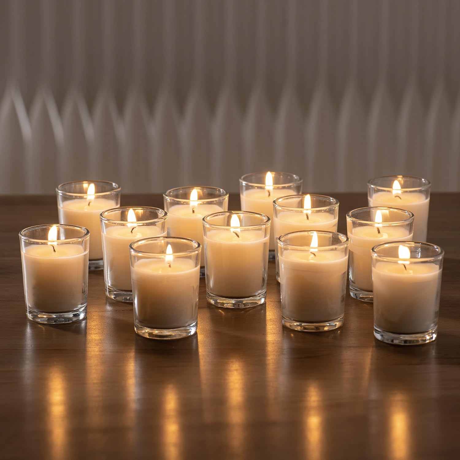24 Pack Unscented Votive Candles
