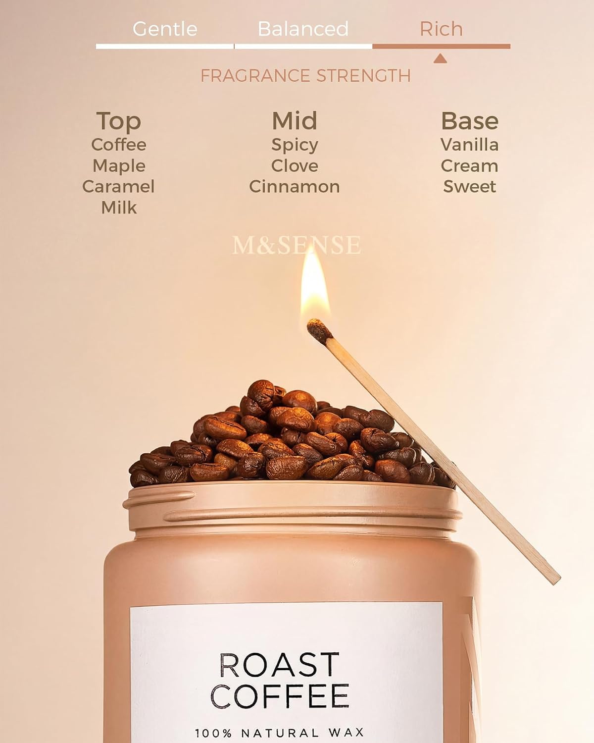 Coffee Scented Organic Soy Candle