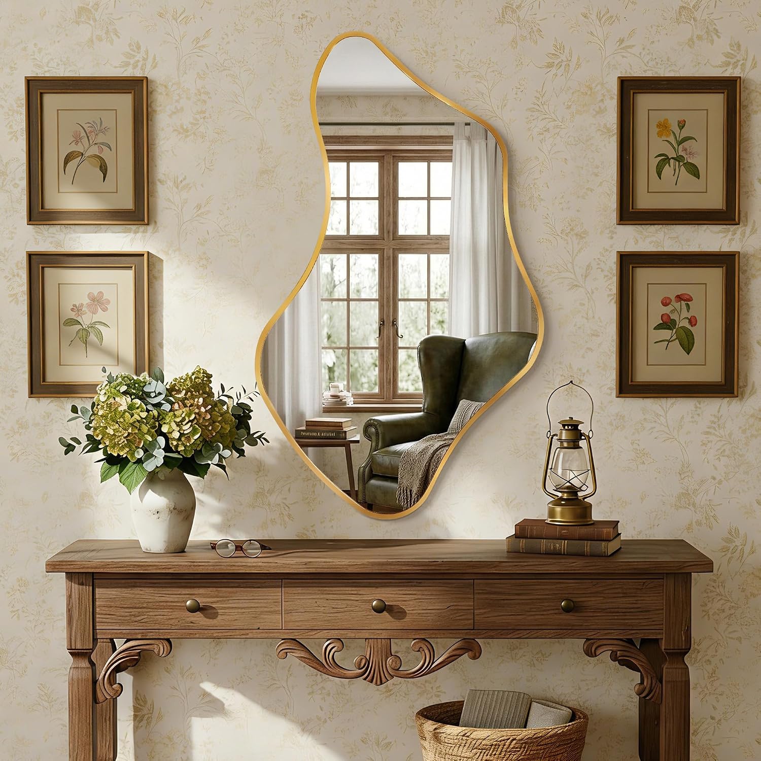 Frameless Irregular Shape Wall Mirror