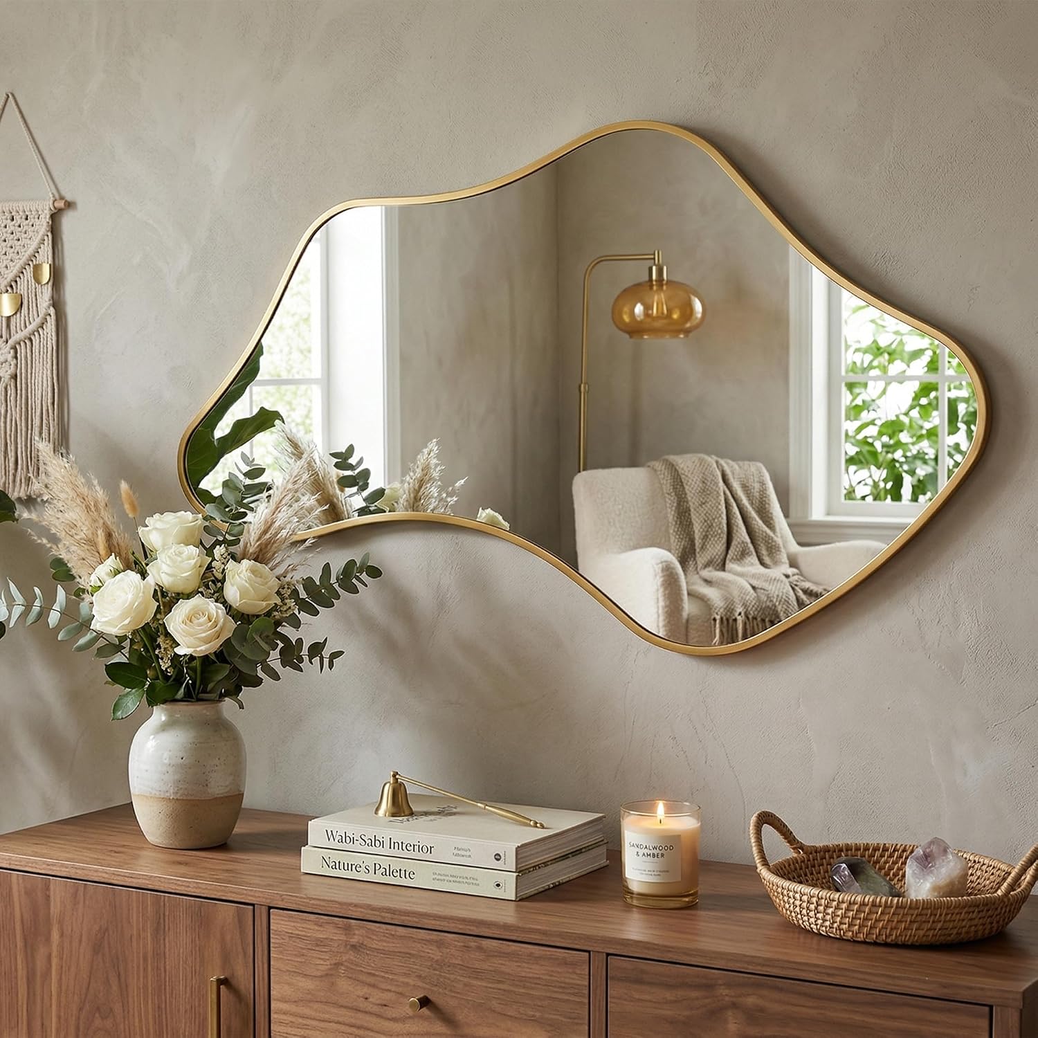 Frameless Irregular Shape Wall Mirror