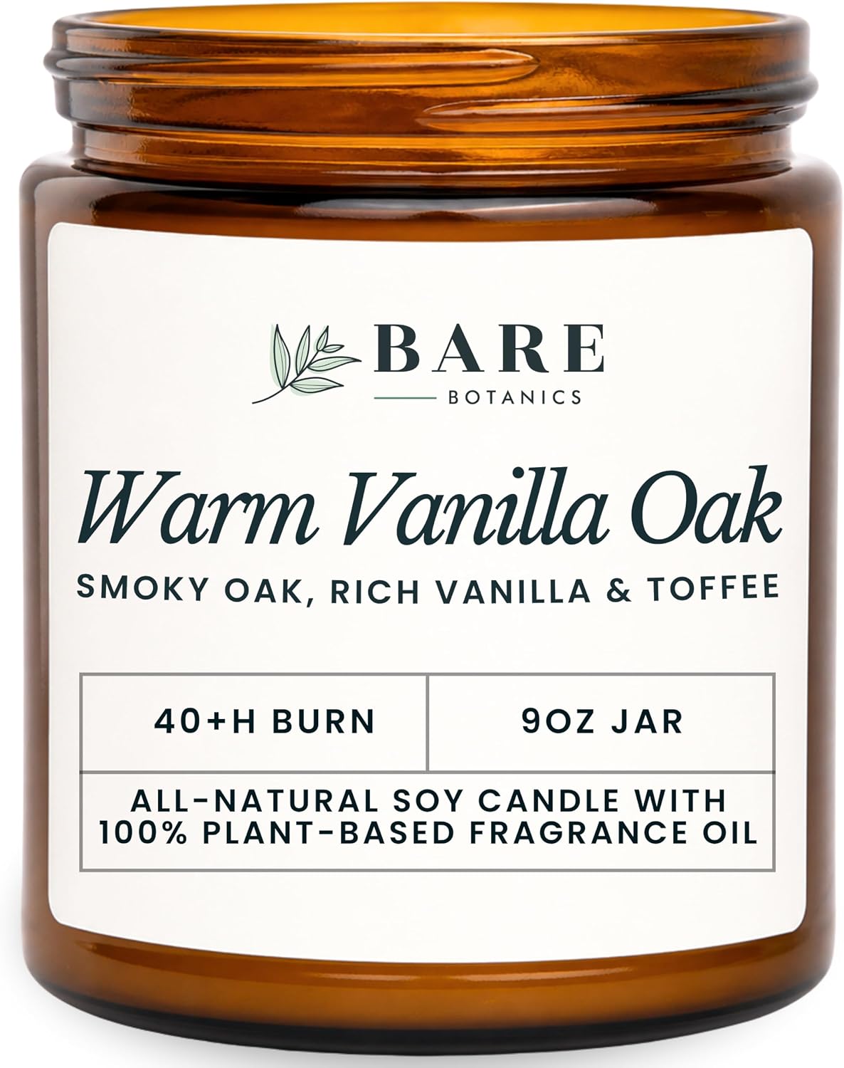 Warm Vanilla Oak Soy Candle